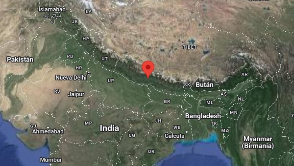 mapa pokhara situación