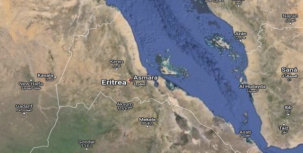situación Asmara en el mapa