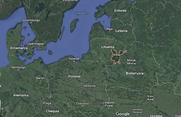 mapa de vilna